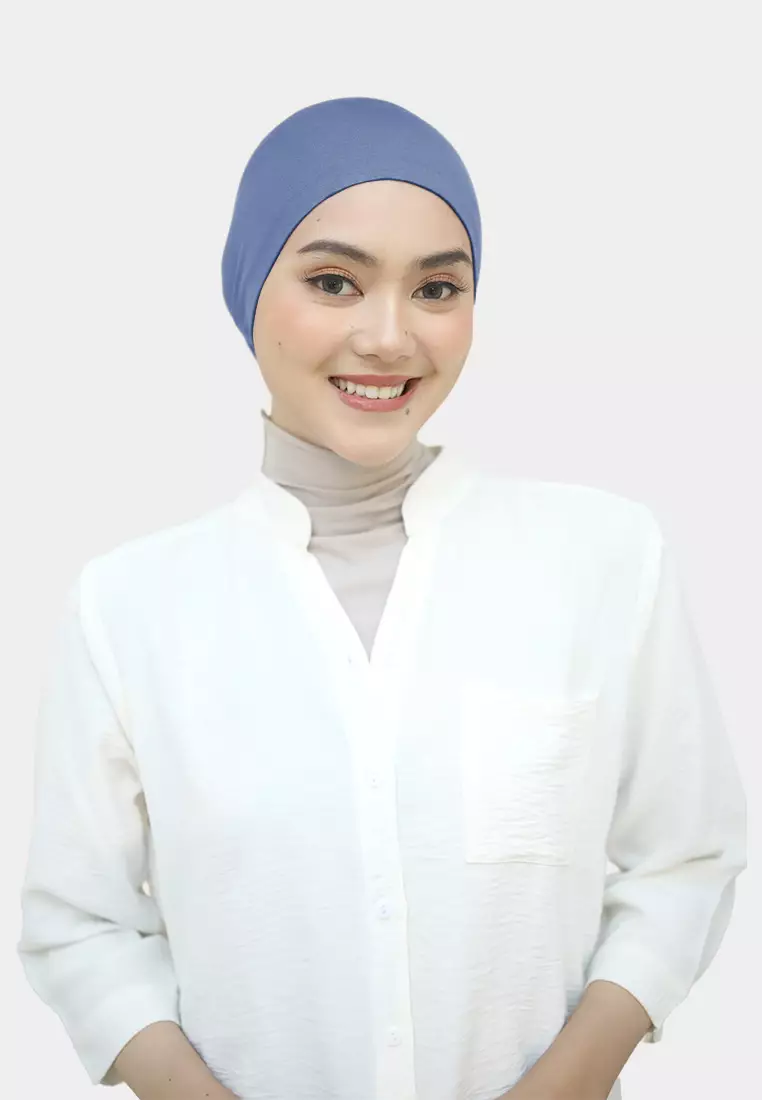 Ciput Tali Inner Hijab Rayon Basic Dalaman Hijab - River Denim