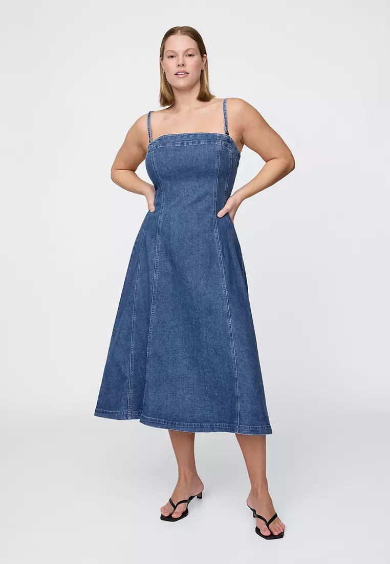 Fit & Flare Denim Dress
