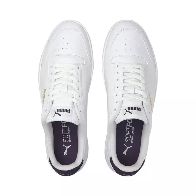 [NEW] PUMA Unisex Shuffle Perforated Sneakers (White)