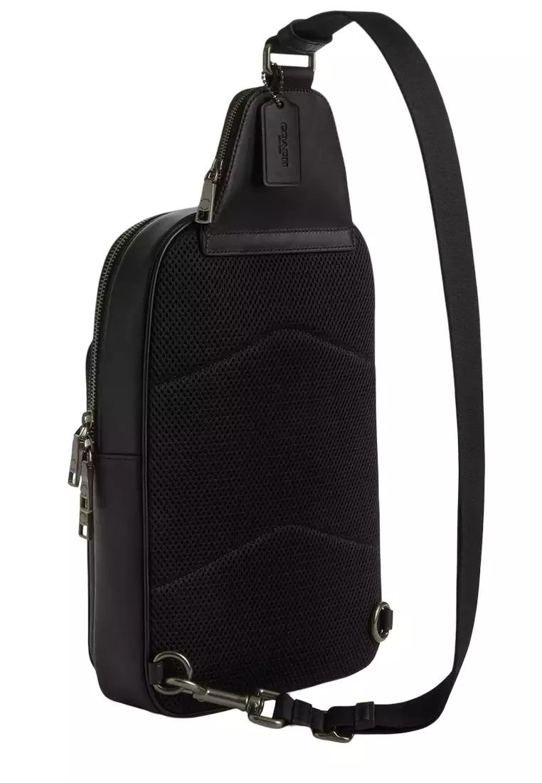 Buy Coach Ethan Pack Bag In Signature Canvas Bag - Tan/ Black