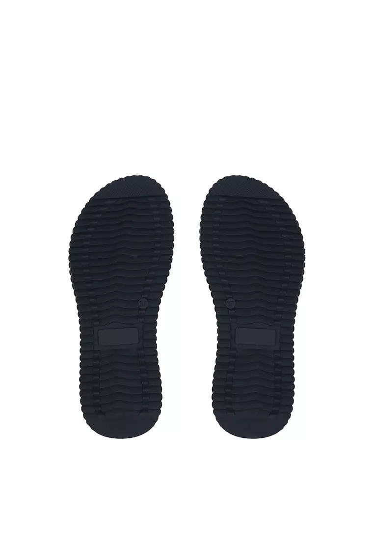 Black Flexi Cloud Sandals