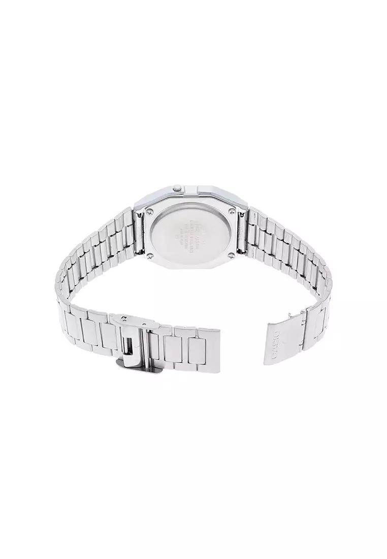 A158WEA-9 Unisex Digital Watch Stainless Steel Band