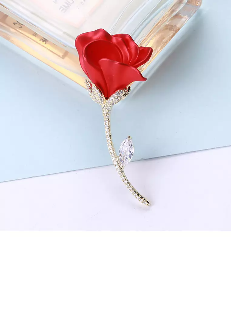 Red brooches shop