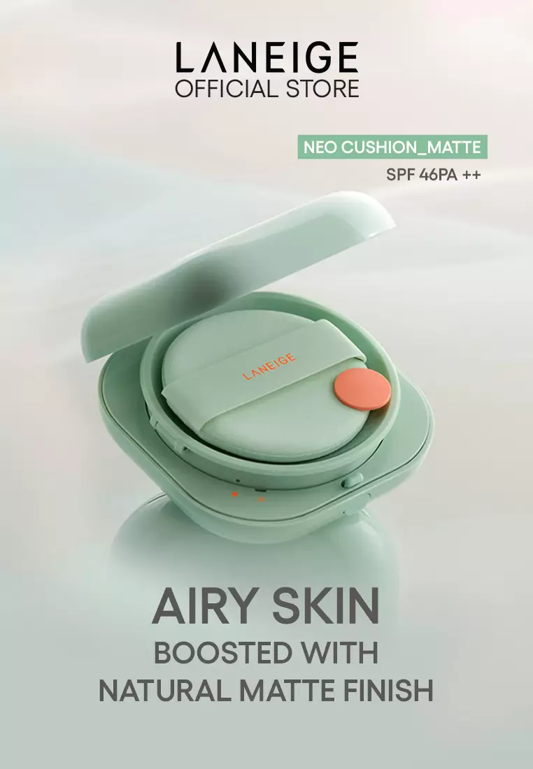 [NEW ARRIVAL] Laneige Neo Cushion Matte 30g Set with Refill (15g + 15g) - 23N - SAND