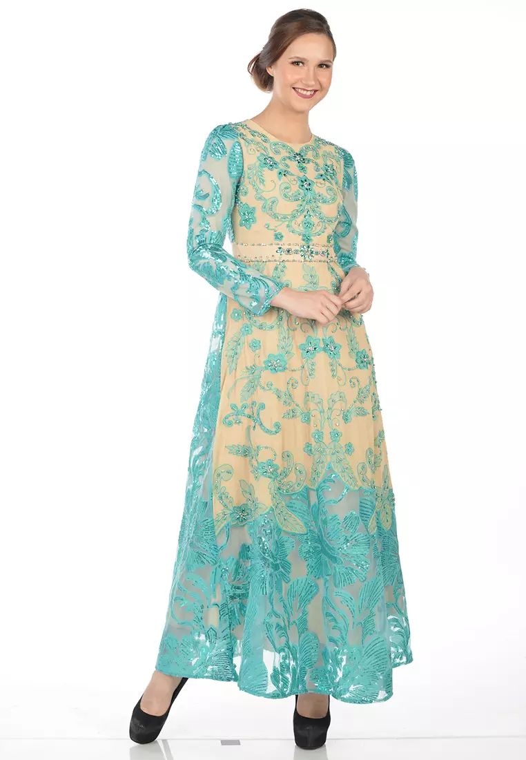 Bibiq Gamis Tile Bordir