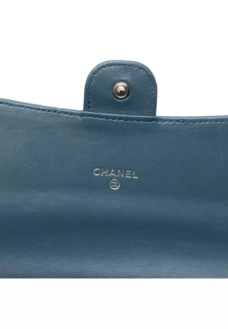 Pre-Loved Chanel Cc Lambskin Classic Long Flap Wallet
