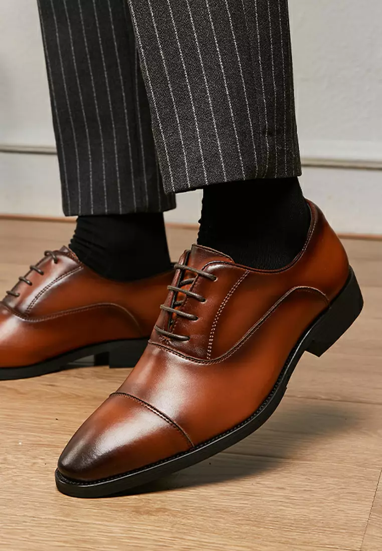 Leather Cap Toe Business Shoes KB22KB05