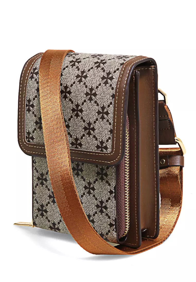 Tas Selempang Wanita Sling Bag Elegant Design Many Pocket Material Leather ORIGINAL