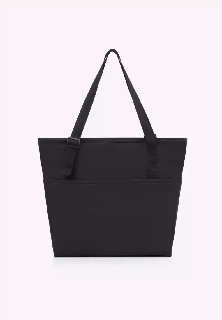 Travel Essentials Foldable Tote Bag Black