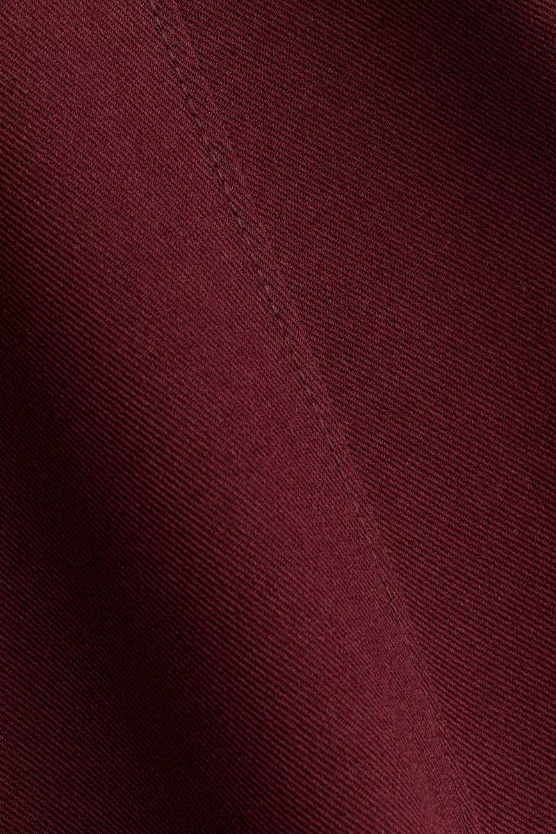 Waisted twill dress