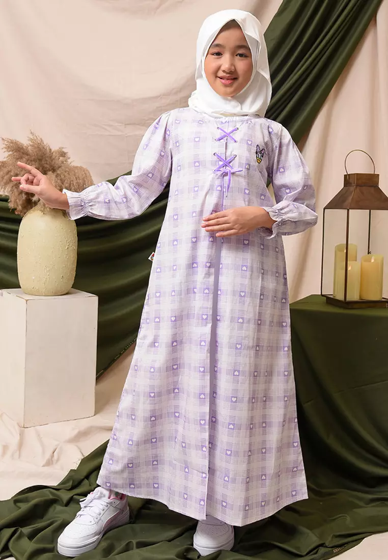 Shirt dress maxi cotton/ Ghamis dress katun anak/ Daisy Too Cute