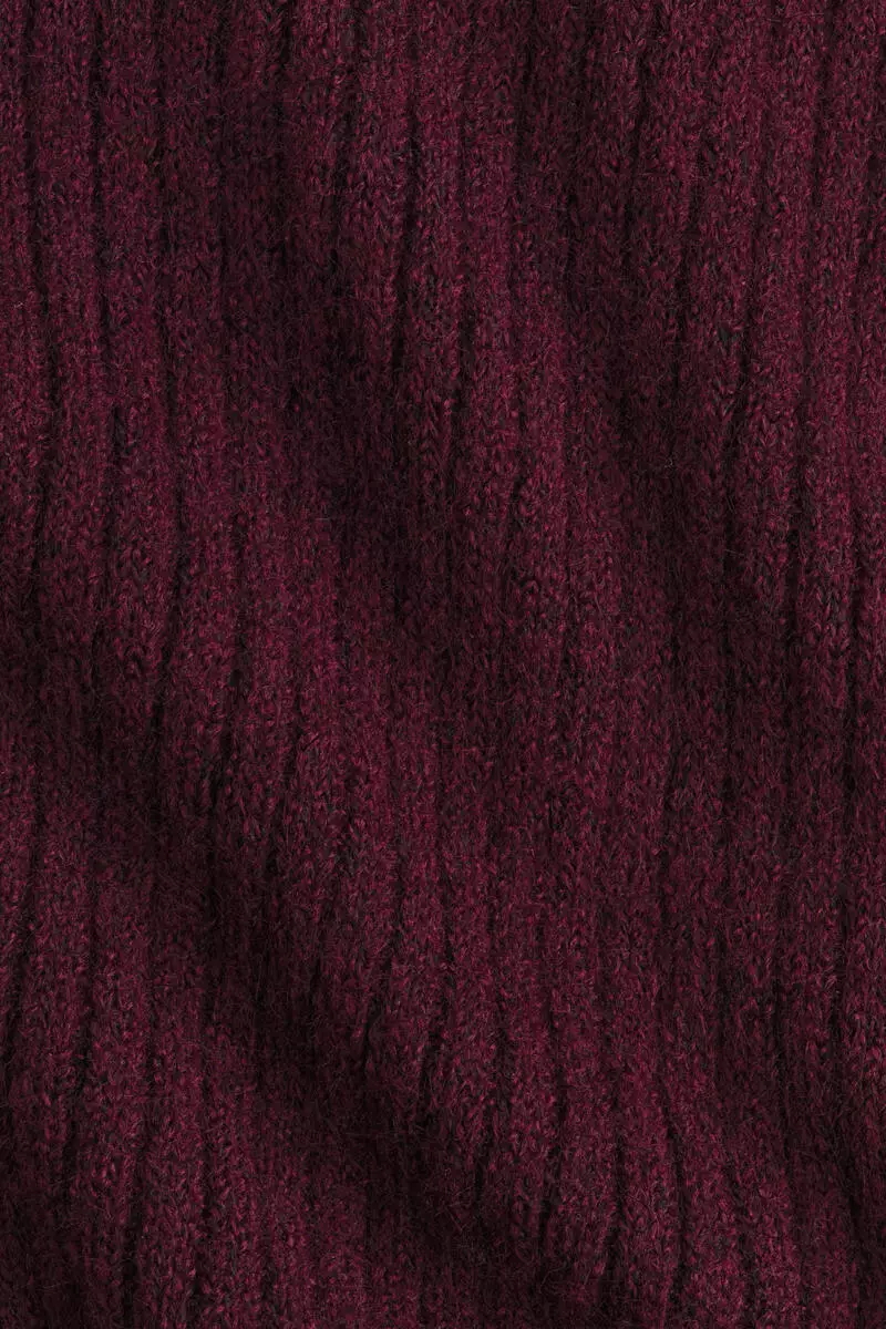 Rib-knit off-the-shoulder dress