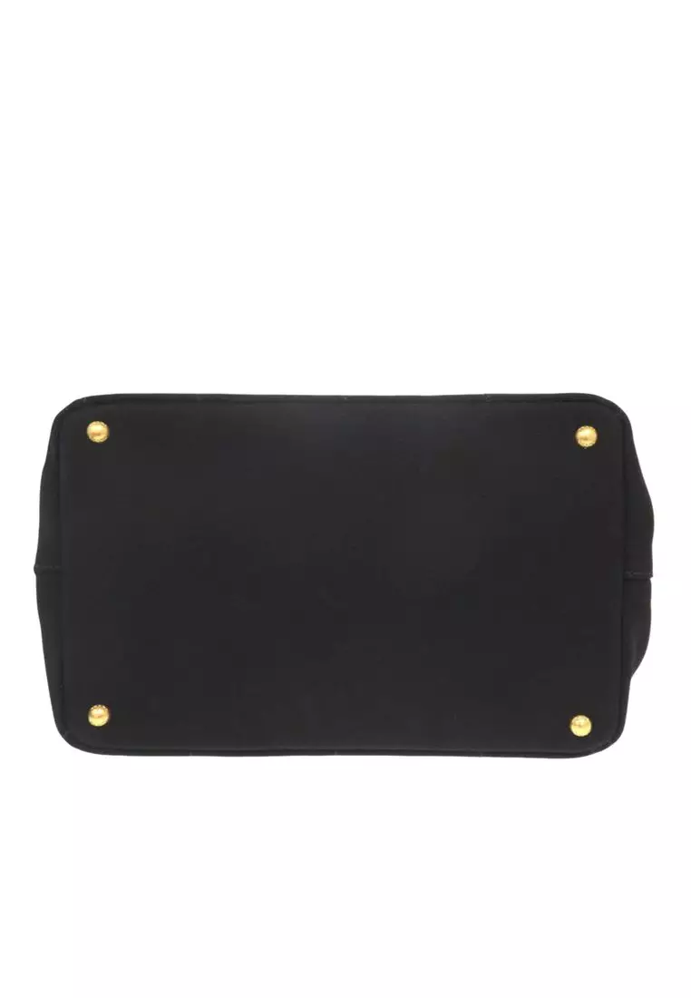 Pre-Loved Prada Canvas Canapa Logo Satchel