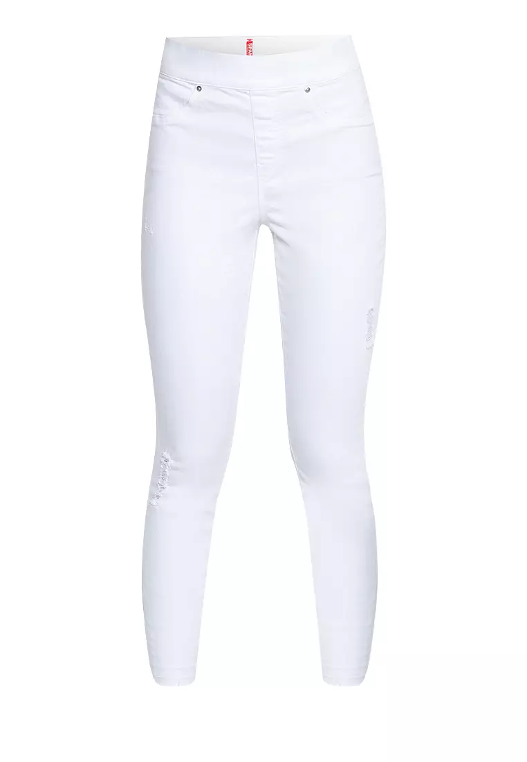 Buy Spanx Distressed Skinny Leggings White 2024 Online