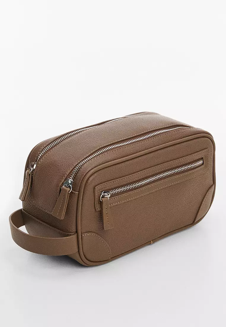 Buy MANGO Man Zipped Pebbled Cosmetic Bag 2024 Online ZALORA