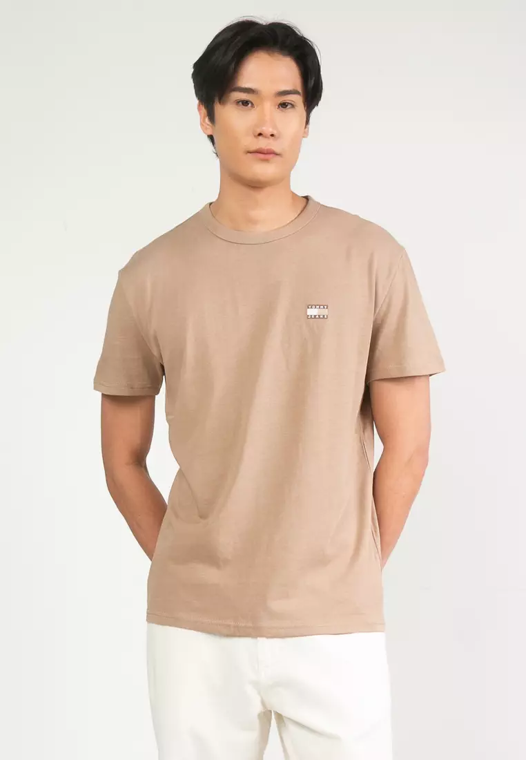 Tonal Badge Crew Neck T-Shirt - Tommy Jeans