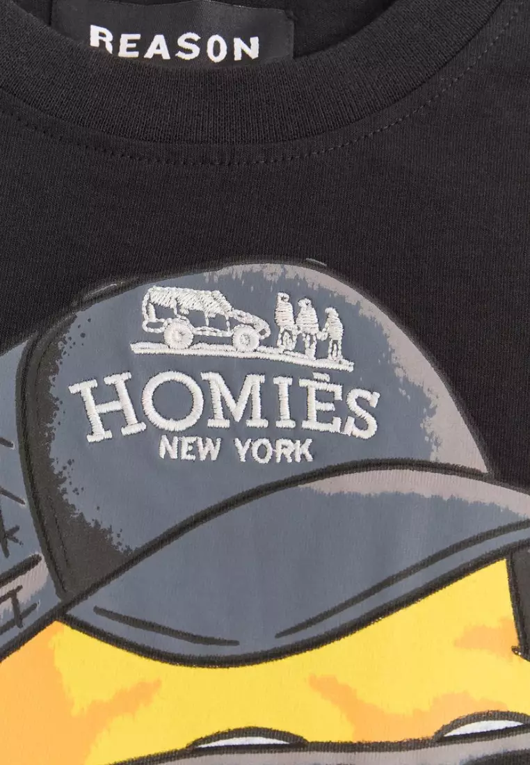 來自紐約的街頭服飾品牌 - Homies New York 短袖T卹 - 黑色