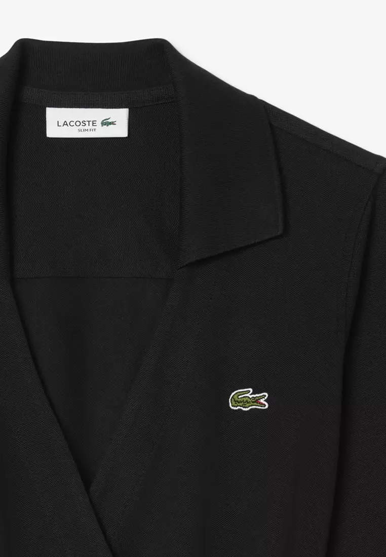 Slim Fit Polo Collar Wrap Dress