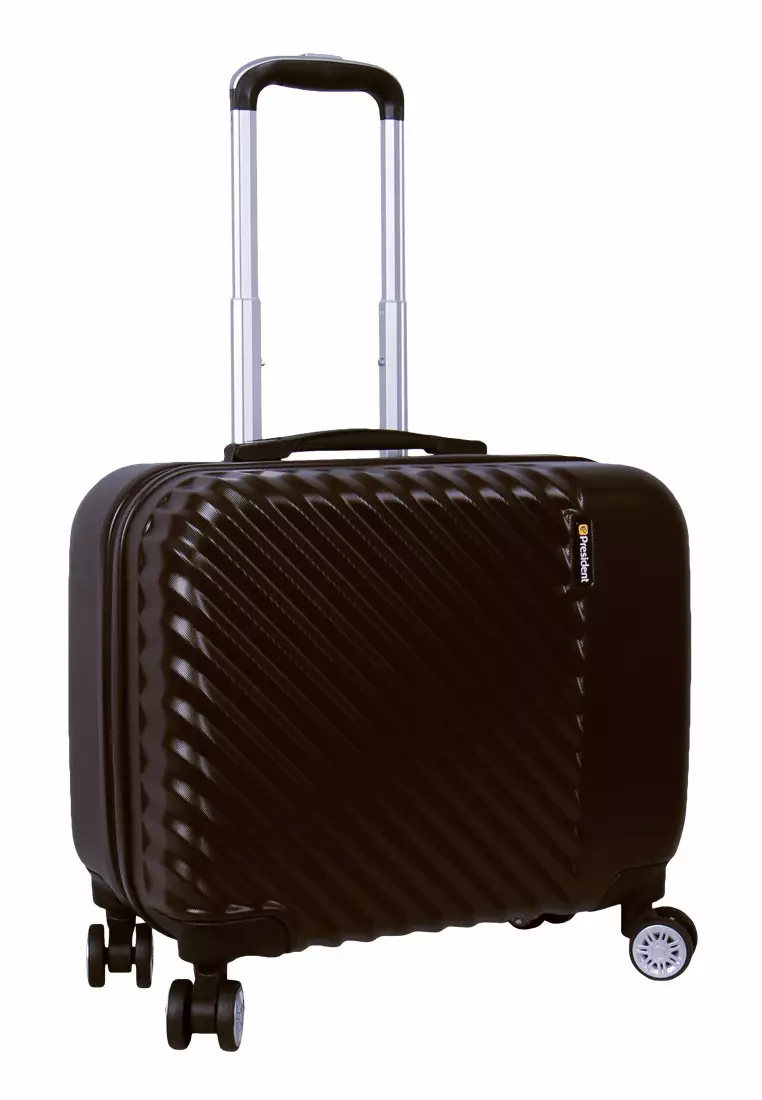 President Cabin Bag Trolley C015 - 18 inch Brown