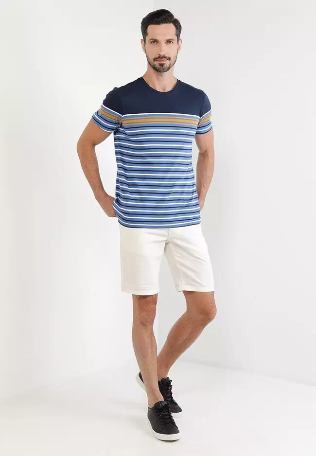 Buy BLEND Regular Fit Stripe Tee 2024 Online | ZALORA Philippines