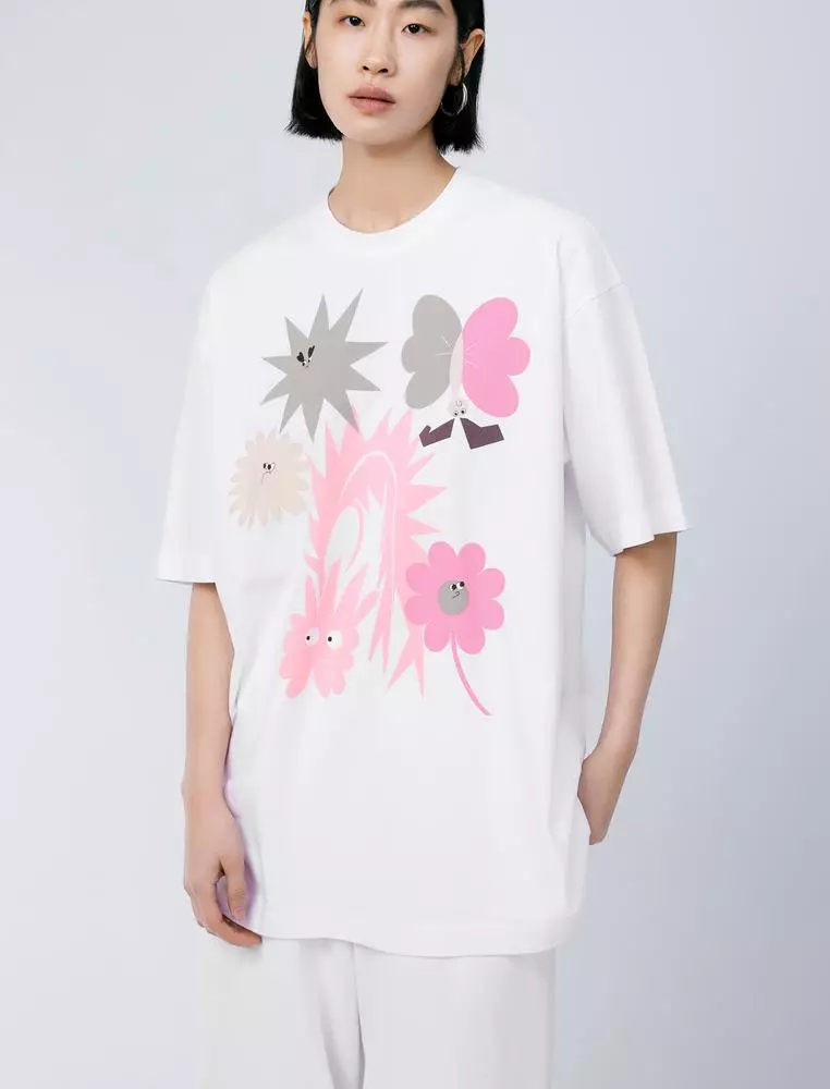 Loose Fit Printed Short Sleeve T-Shirt