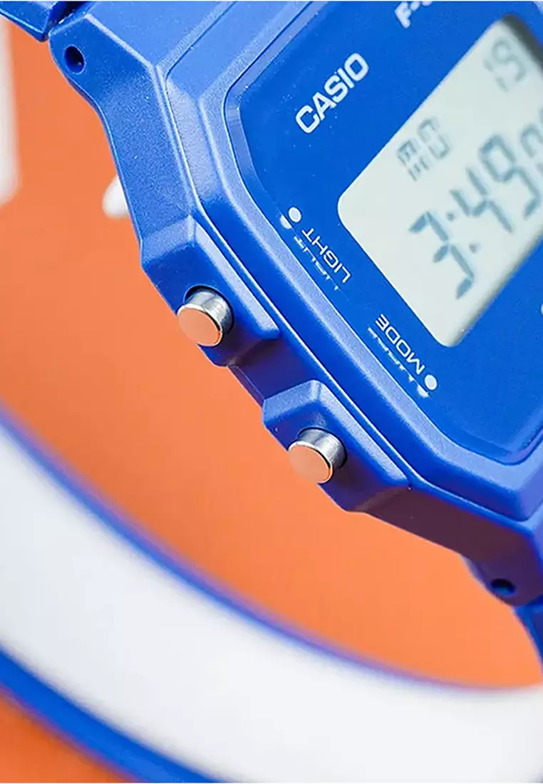 F-91WB-2A1 Unisex Digital Watch Blue Resin Strap