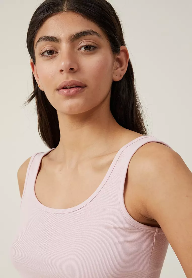 The One Organic Rib Crop Tank