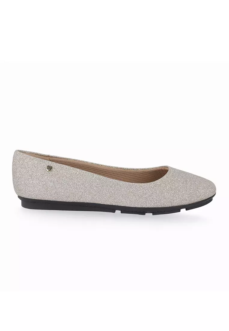 Champagne glitter flats discount