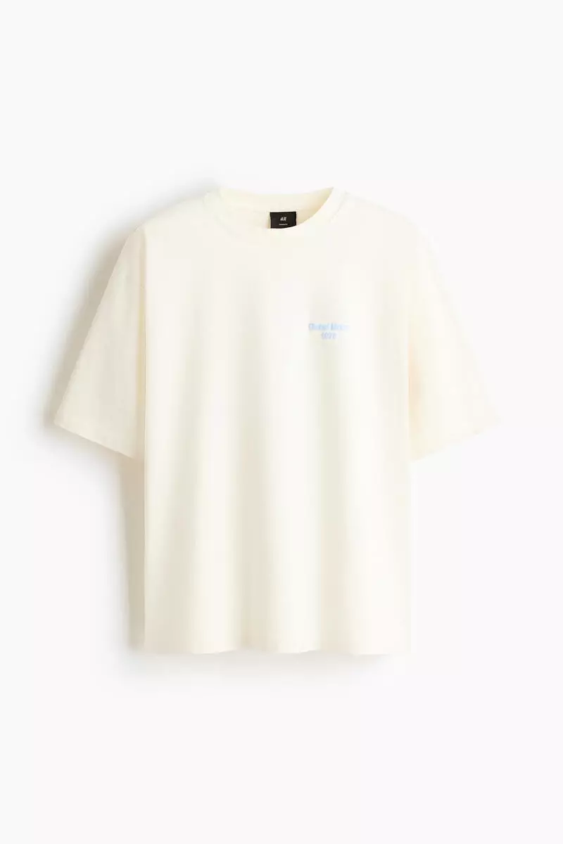Oversized Fit Printed cotton T-shirt