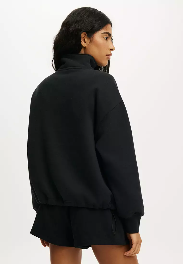 Plush Half Zip Sweatshirt