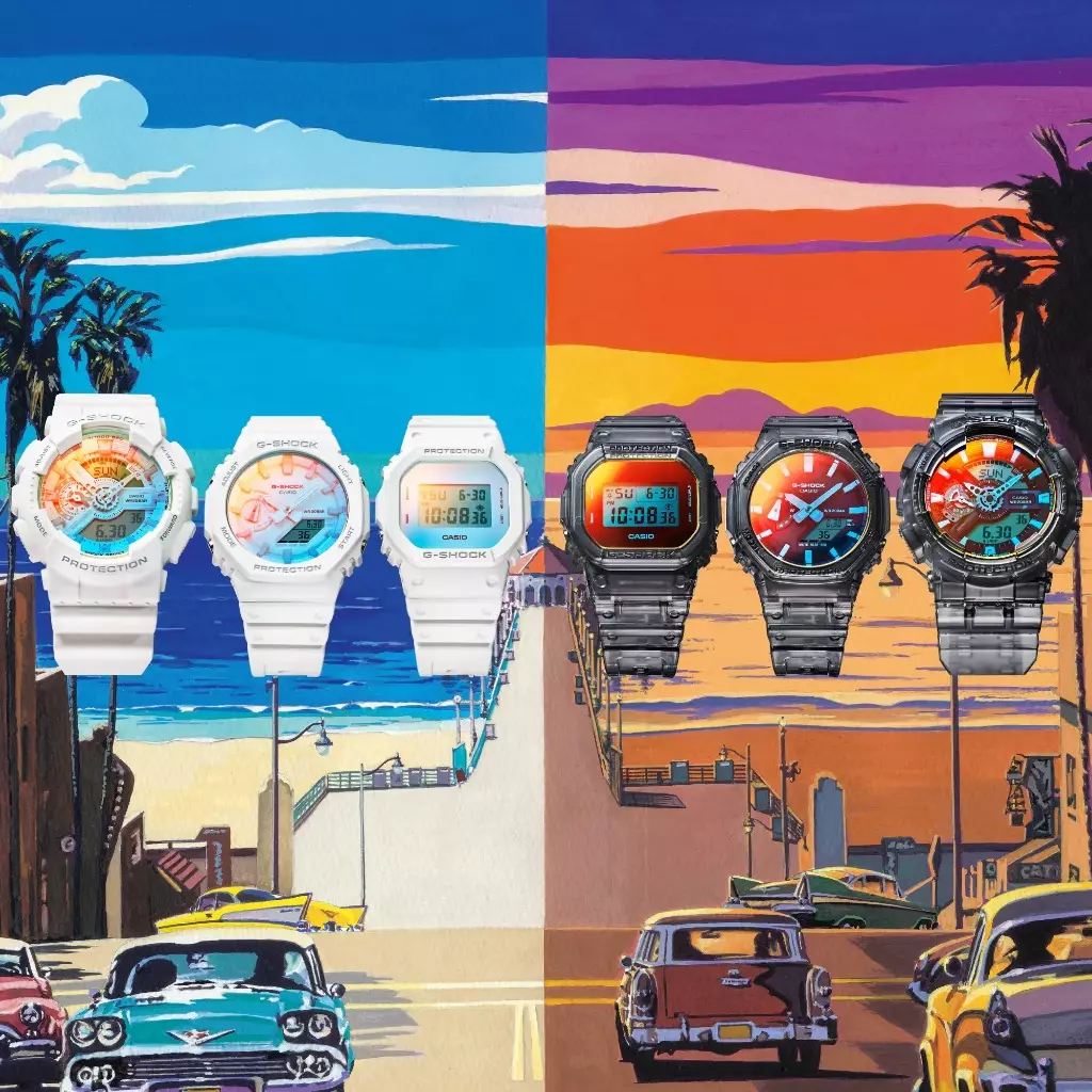 Casio G-Shock Jam Tangan Pria dengan format Digital DW-5600TL-7DR