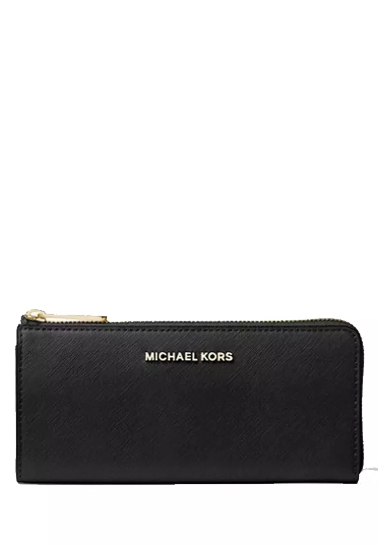 Buy the Michael Kors MK Red Leather Zip Around Flap Envelope Wallet