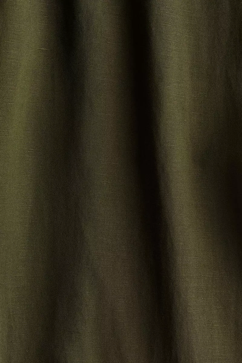 Linen-blend trousers