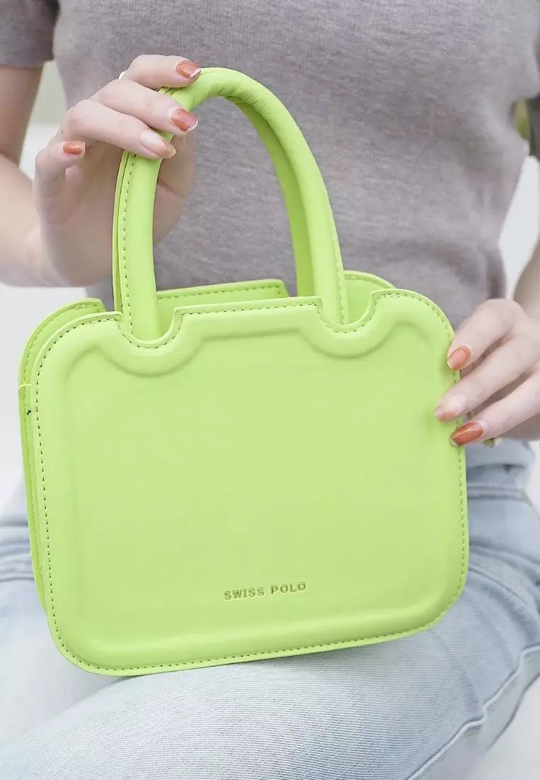 Women's Top Handle Bag / Sling Bag / Crossbody Bag - Green
