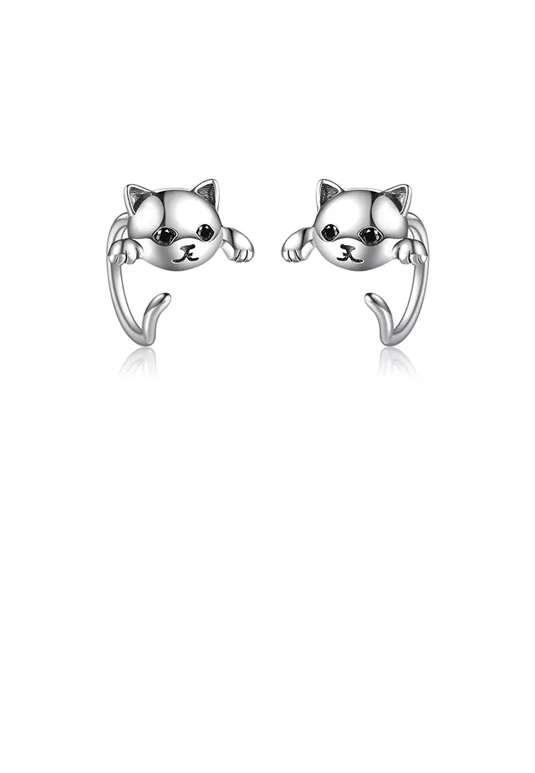 Cute top cat earrings