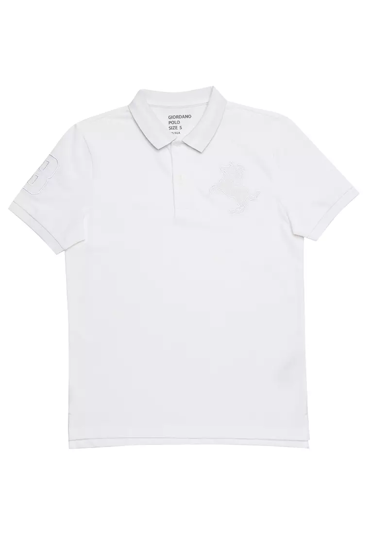 Giordano polo shirt white store