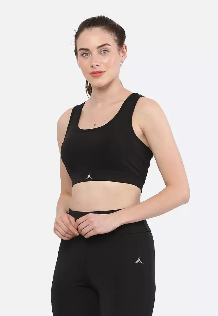 Black Basic Essential Coord Workout/Running Sports Bra