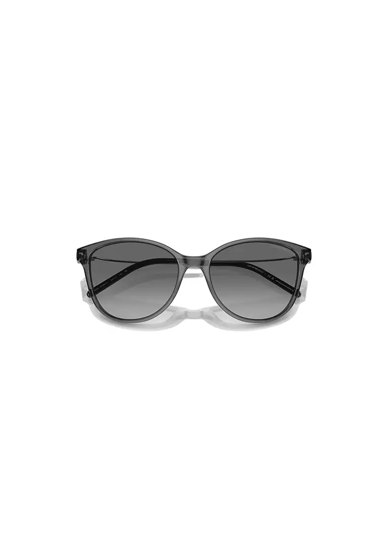Women's Cat Eye Frame Black Acetate Sunglasses EA4220F