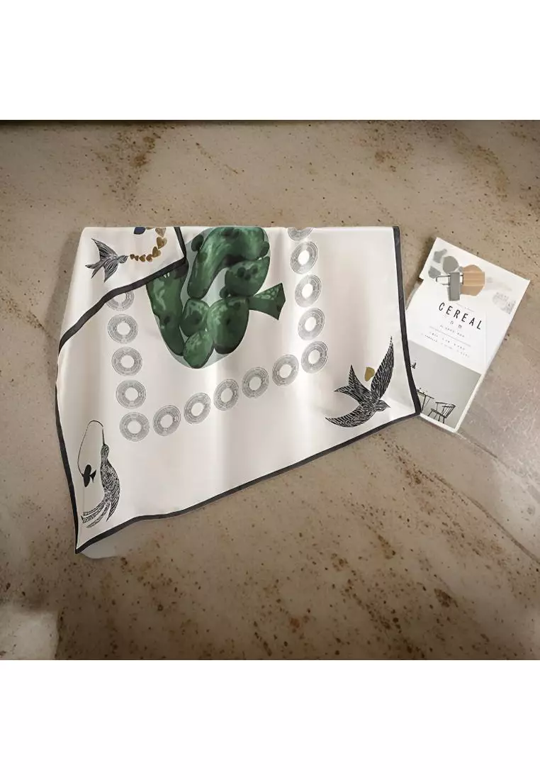 Luxury Silk Ladies' Large Scarf, Sun-Proof Crepe Satin, Premium Souvenir.