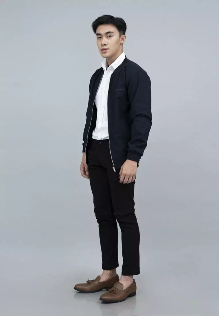 Houseofcuff Jaket Bomber Polos Windbreaker Navy