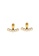 YOUNIQ gold YOUNIQ ESTE 18K Gold / Silver Titanium Steel Pearl Two Way Earrings DF002AC7668E7EGS_1