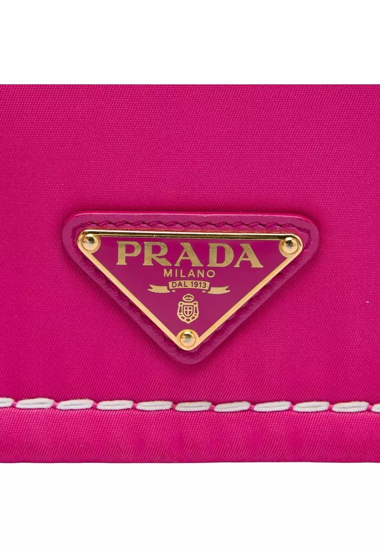 Pre-Loved Prada Small Tessuto Chain Flap Crossbody