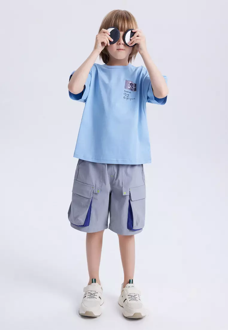 男女大童短袖T恤主题印花冰爽凉感T恤