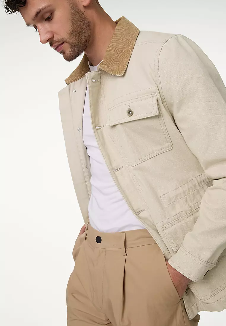 Pure Cotton Utility Jacket