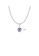 Glamorousky purple 925 Sterling Silver Fashion Romantic June Birthstone Heart Pendant with Light Purple cubic Zirconia and Necklace 265C6AC2E02D5AGS_2