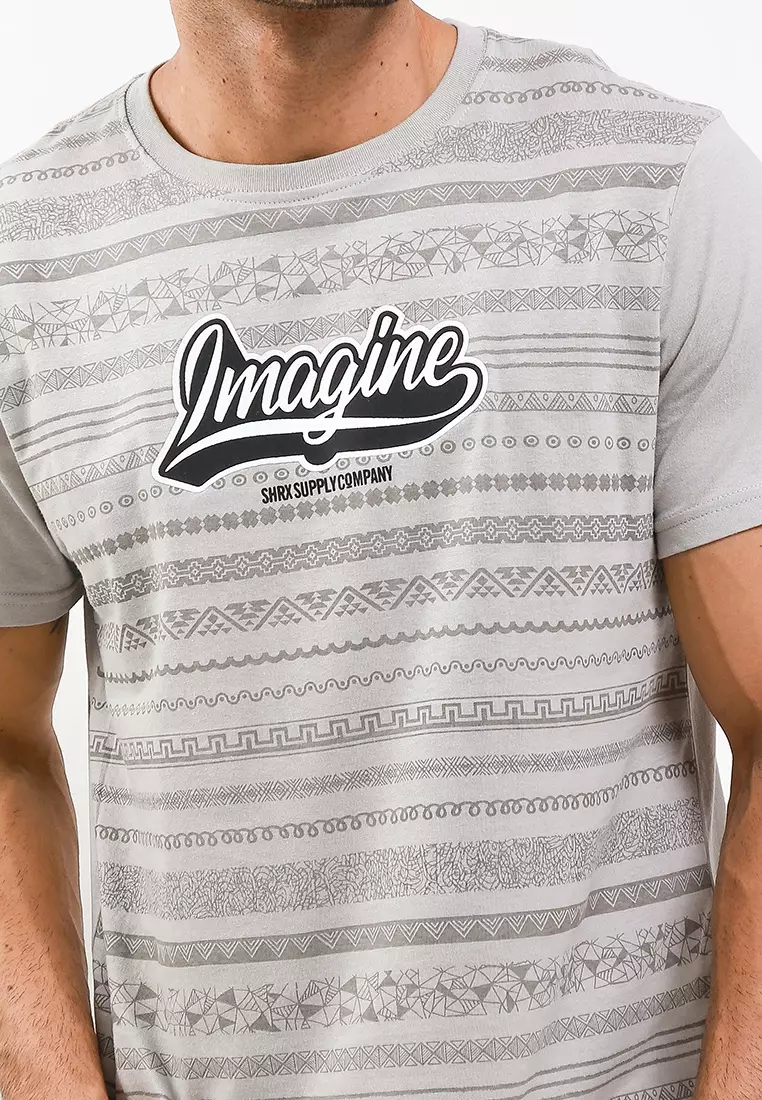 Sharks - Pattern Inspiration Tshirt - Grey [SGB107329422]