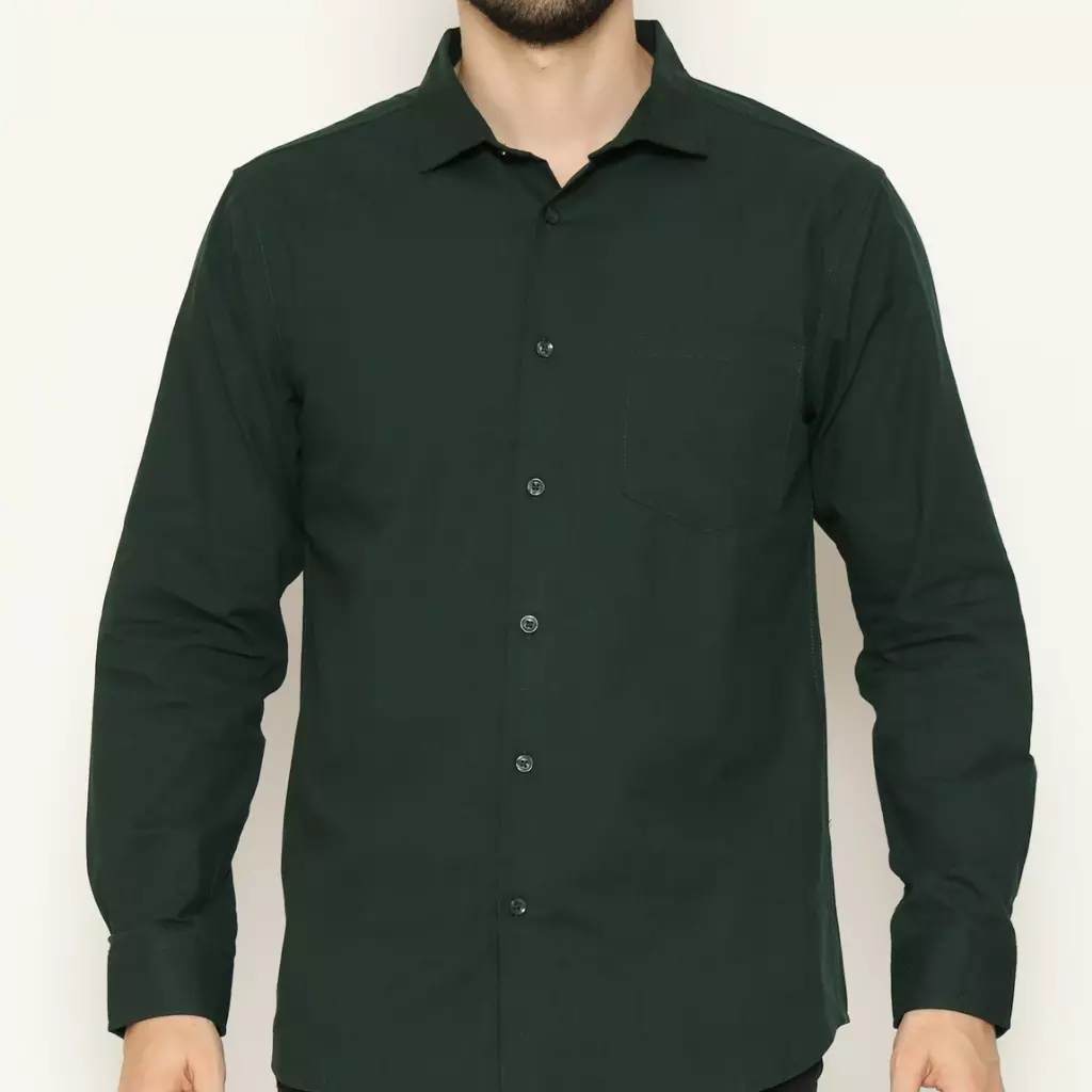 AMK Kemeja Pria Lengan Panjang SHS Dimitri L/S Green