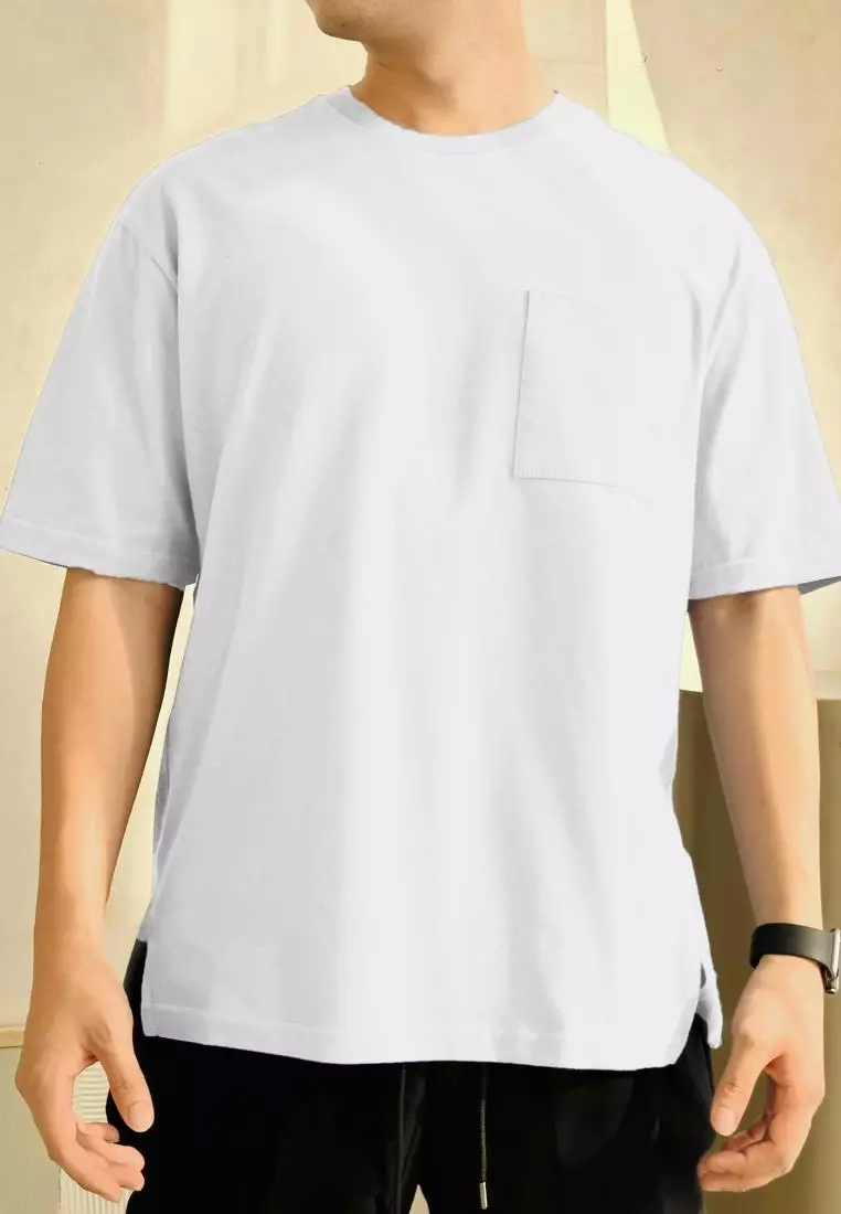 Kale Dextan White/ Kaos oversize premium