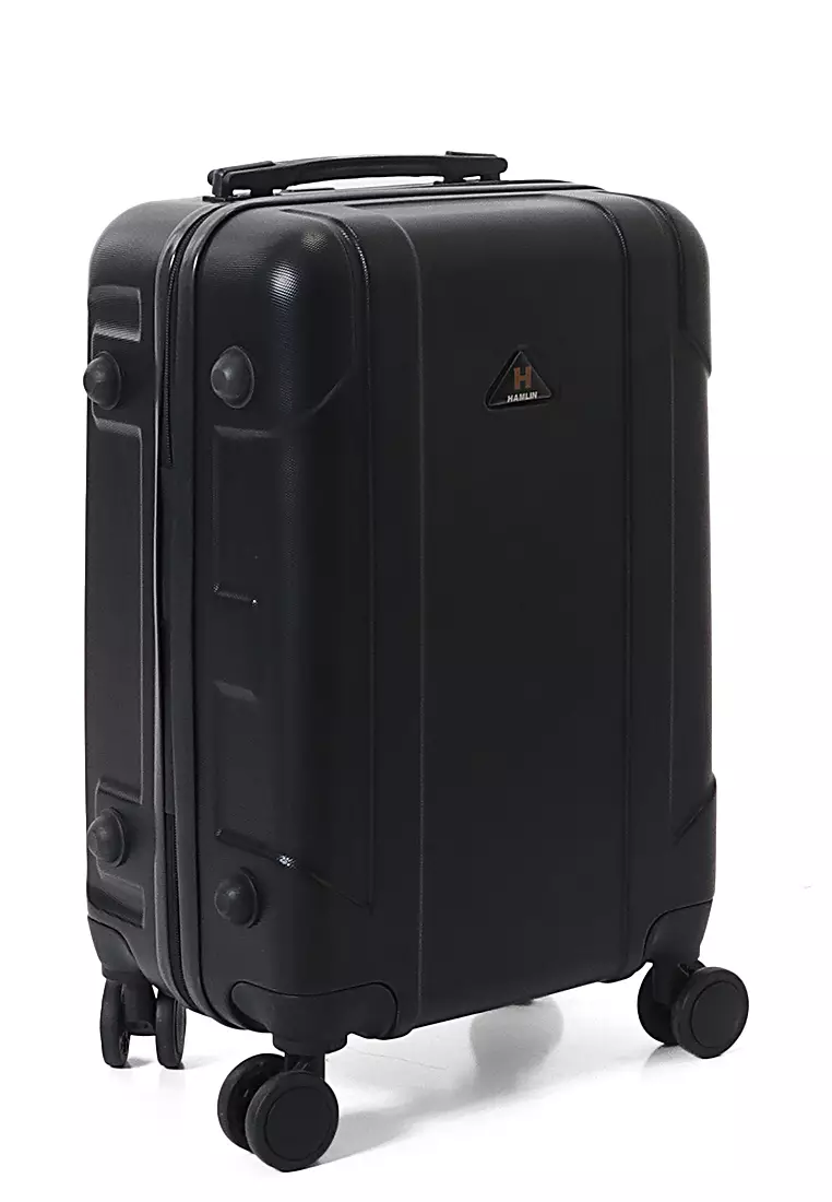 Carlton Koper Hardcase Unisex Size 20 Inch Suitcase Combination Lock Material ABS+PVC Coated ORIGINAL - Black