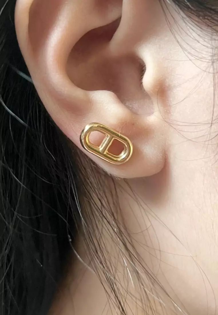 Affilato Solo 18K Gold Stud Earrings